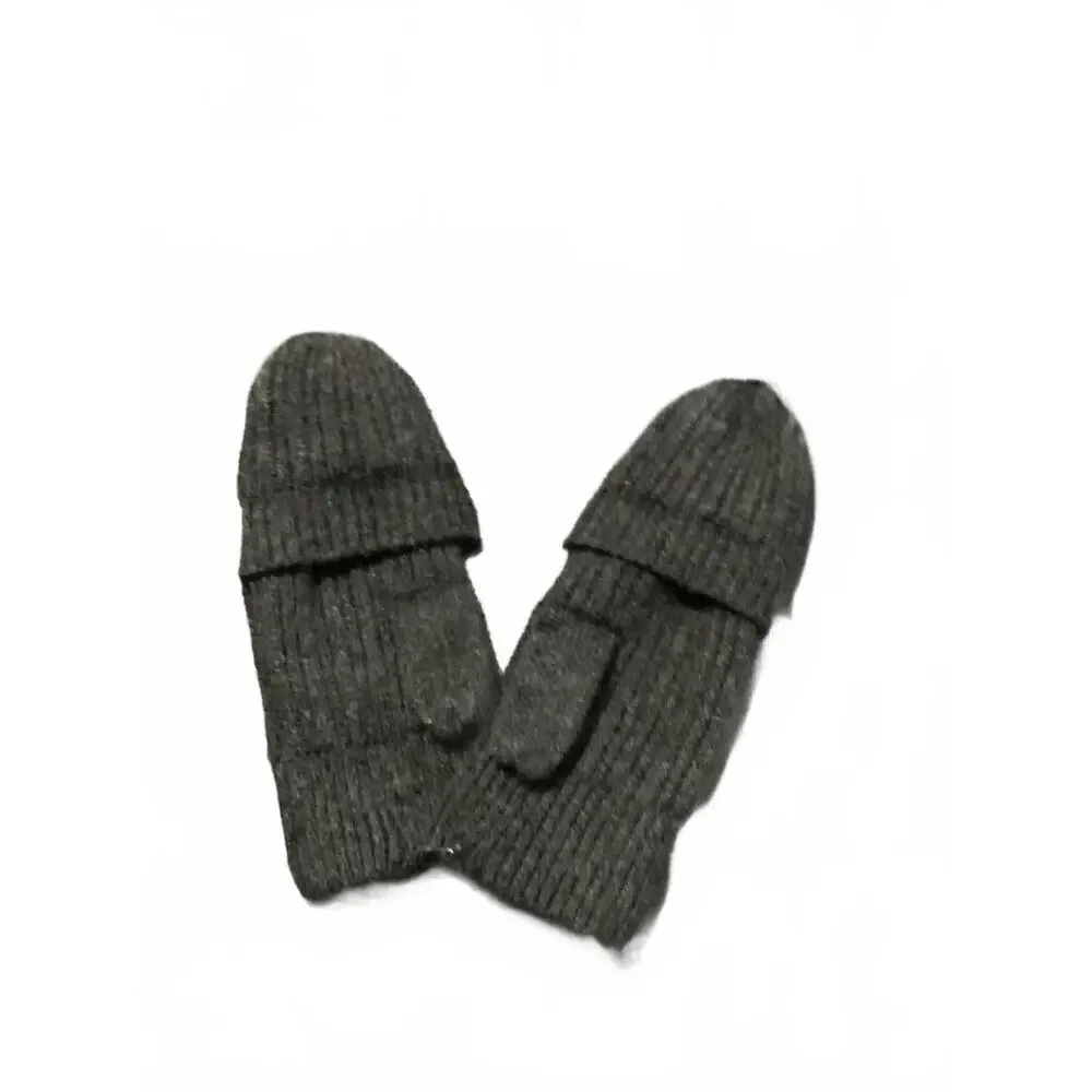 Cozy Dark Gray Convertible Mittens